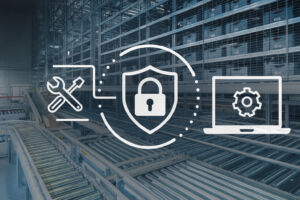 Ganzheitliche Sicherheitsstrategien für Intralogistikanlagen erfordern die Einbeziehung von Software, Kommunikationstechnik und vernetzten Infrastrukturen in die Instandhaltung.