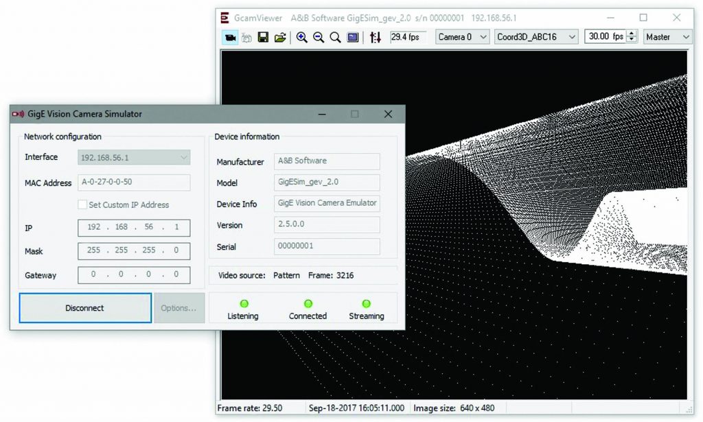 GigE Vision Server and Camera Simulator - inVISION NEWS