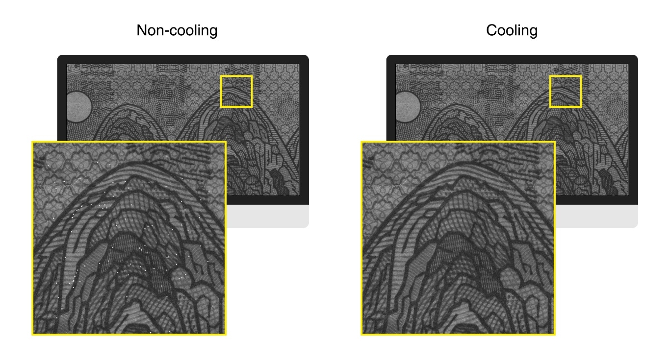 Ultra-High Resolution Cameras with Thermoelectric Cooling