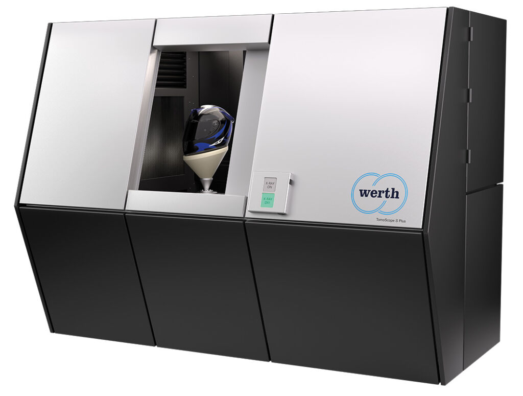 With the large measuring range and X-ray voltages up to 240 kV, even large objects can be measured on the new Werth TomoScope® S Plus
