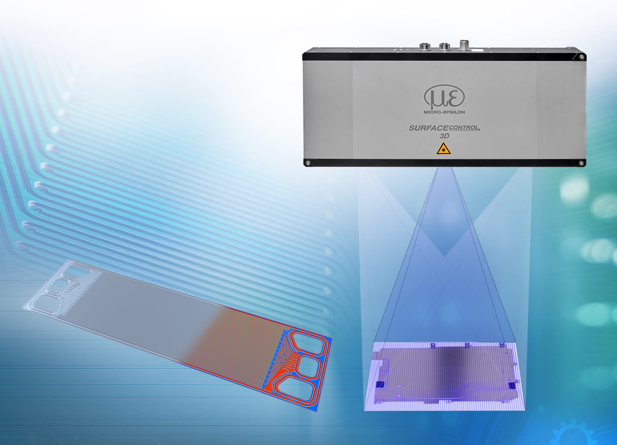 3D Snapshot Sensor for large Measuring Ranges