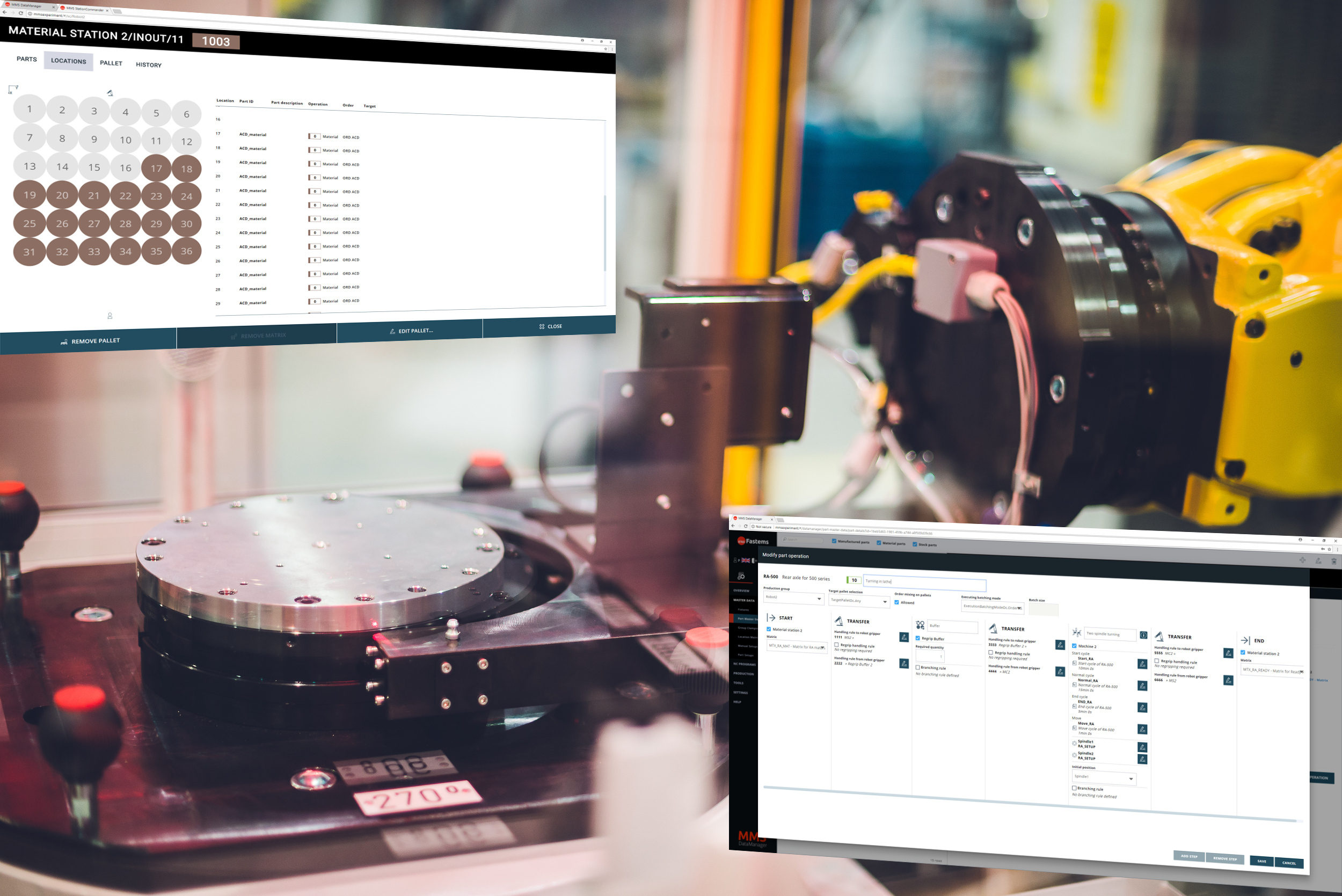 Software für die Fertigungsautomation 7 148901 Fastems MMS Parthandling