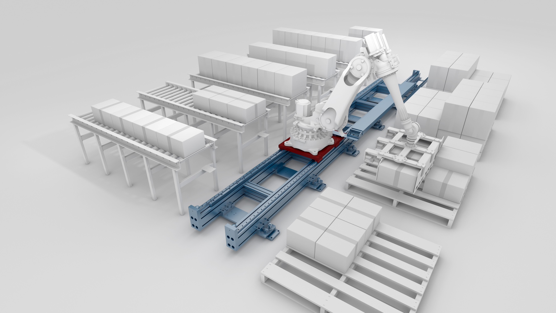 Modulare Lineartechnik-Baugruppen für Systemintegratoren 4 web 148760 02 Rollon siebte Achse Mobilitaet Roboter