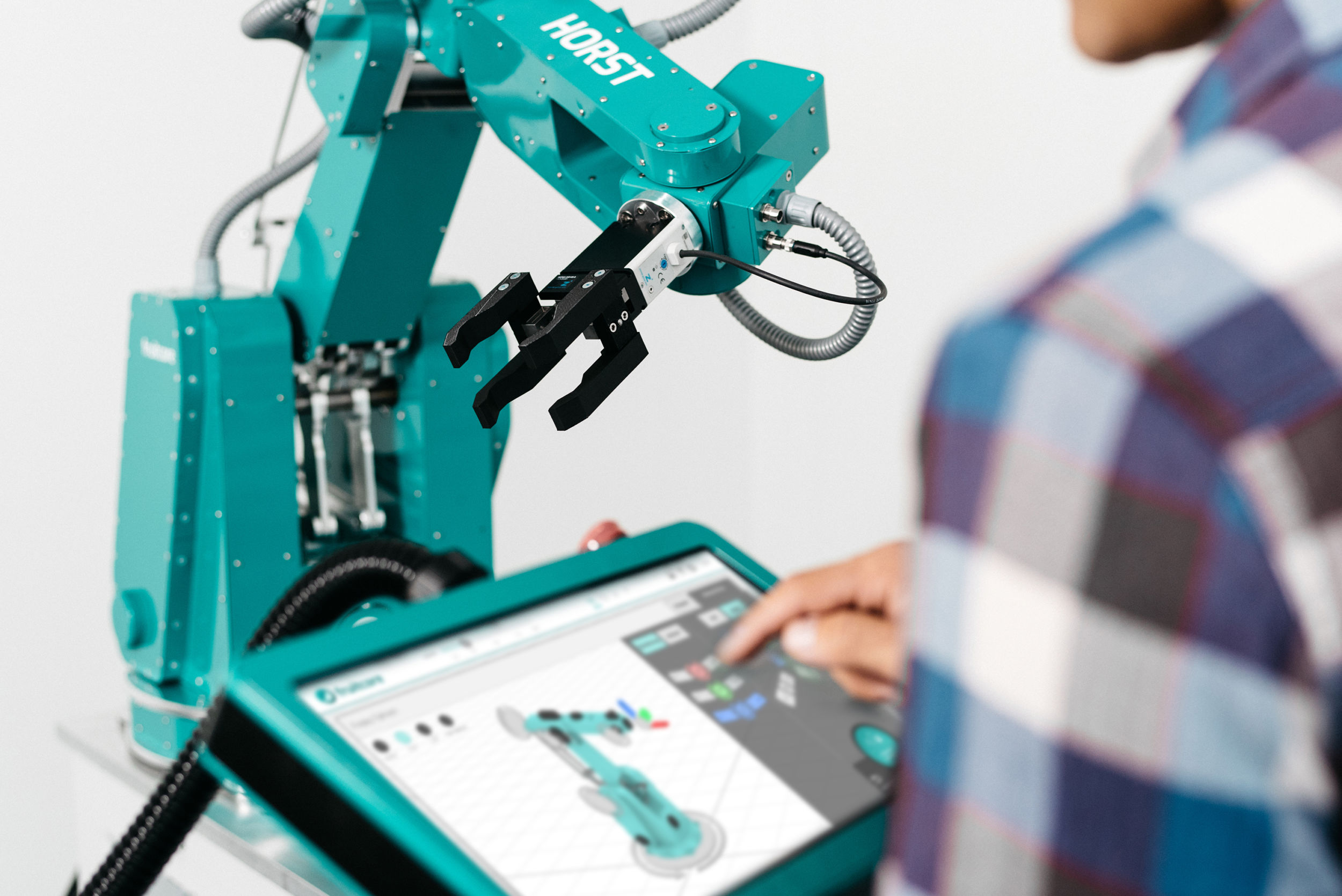 Industrieroboter mit Viergelenkketten 6 web 154937 fruitcore Bild3 Robotersoftware horstFX