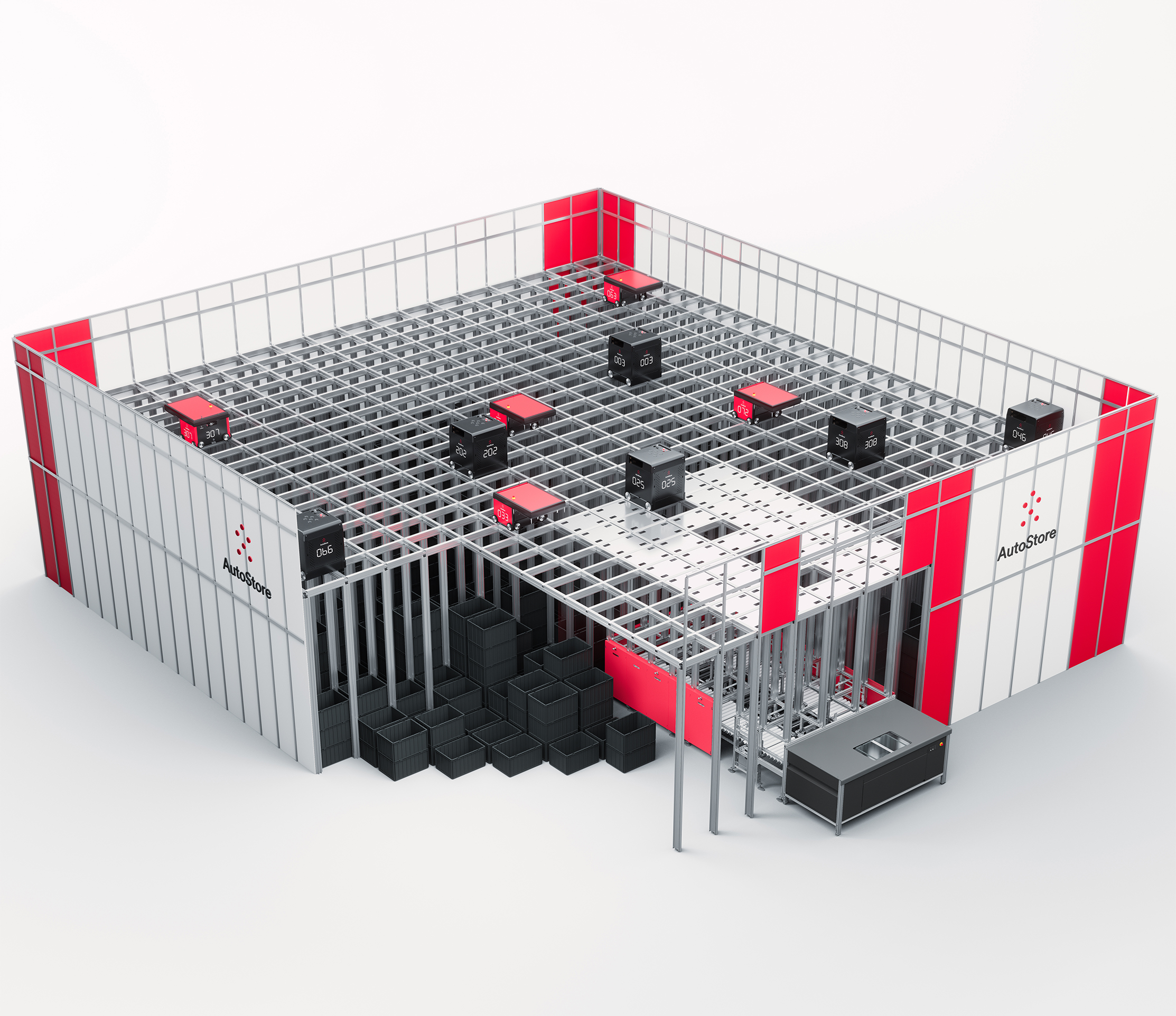 Verbesserte Roboter für Cube-Storage-System 4 web 161318 LogiMAT 2019 Press Kit Photos Black 20190624084412