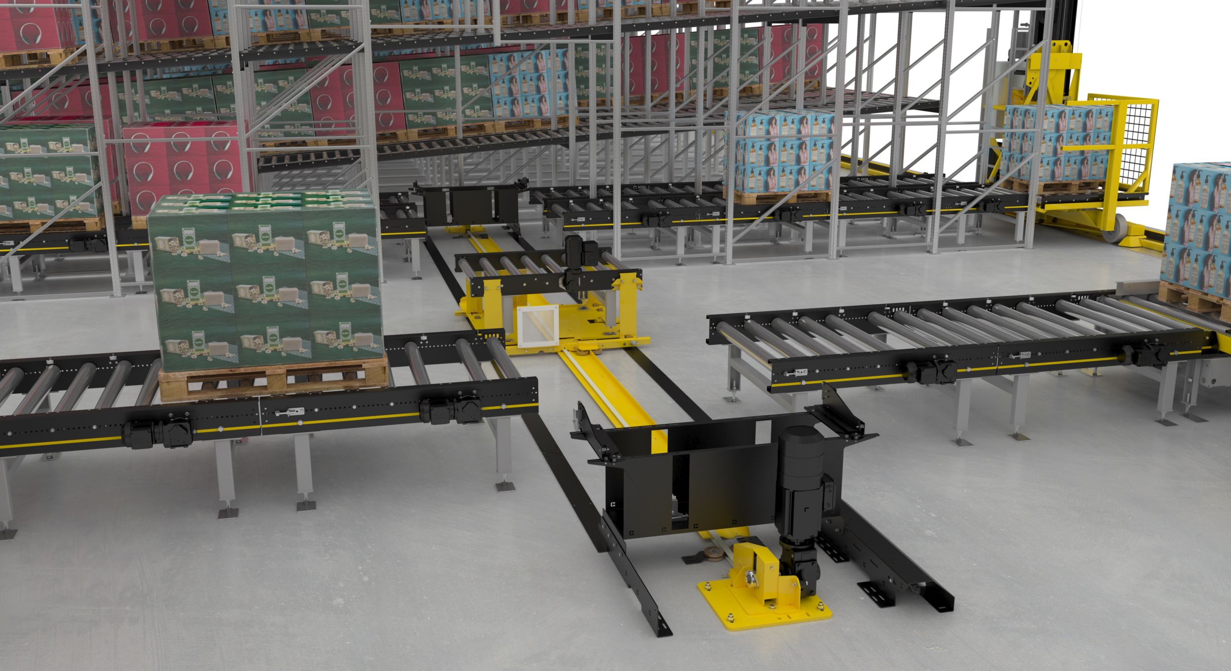 Modulare Palettenfördererplattform mit Regalbediengerät und Verfahrwagen 3 web 173768 Pic 3