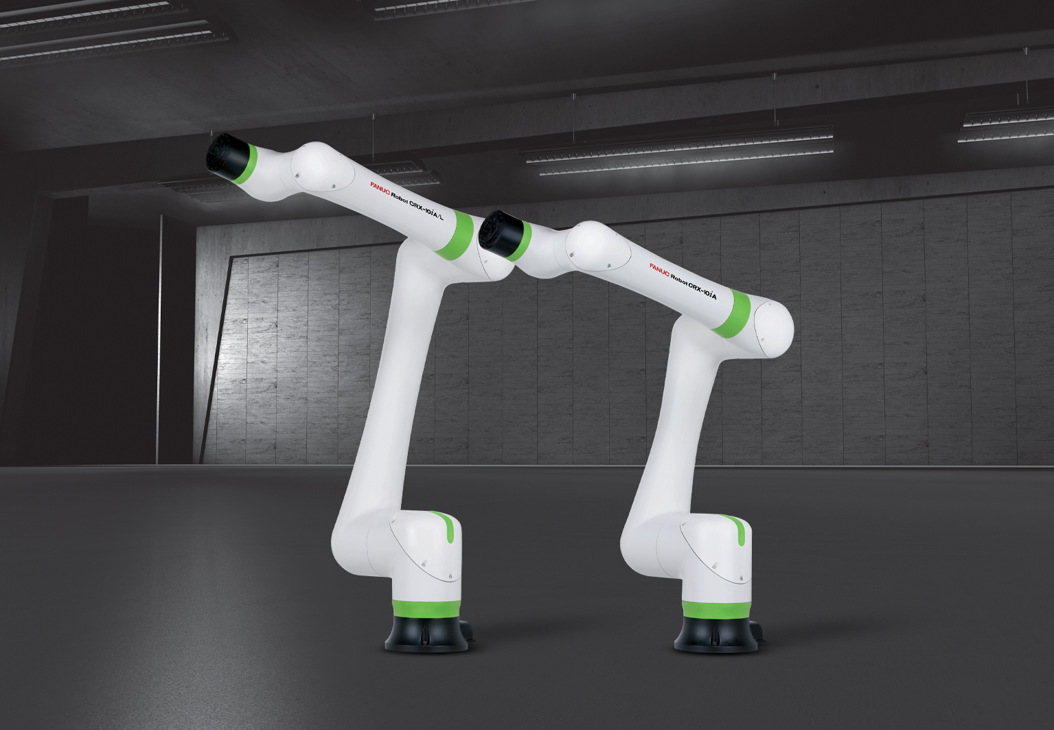 web 174154 FANUC CRX 10iA launch Products Dark Hall 130x90 1