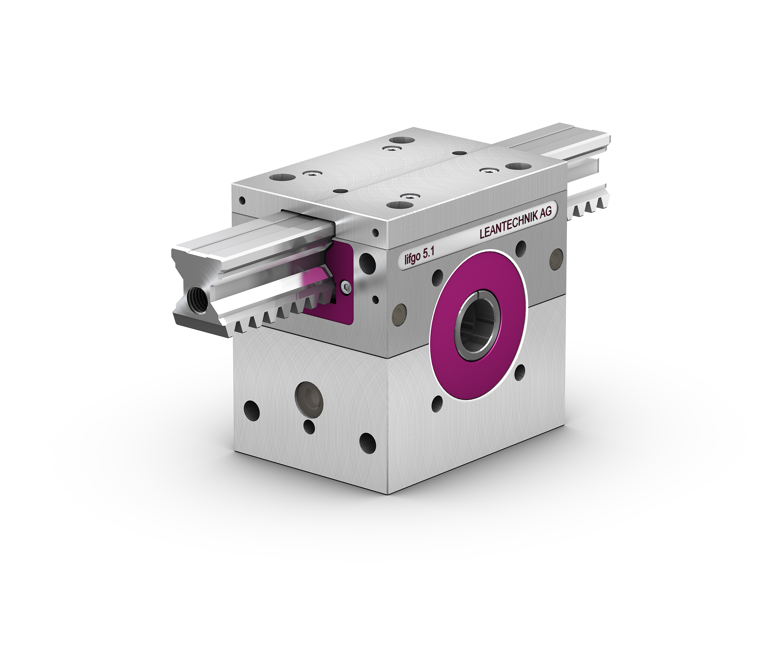 Lineareinheit mit Zahnstangengetriebe 11 web 182055 LEANTECHNIK lifgo