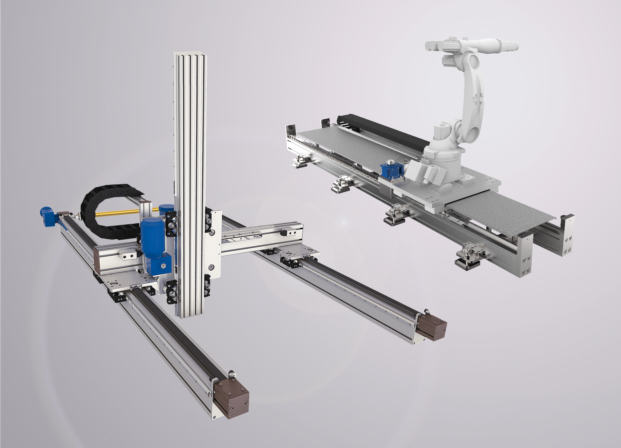 Rollon: Achsen für die Robotik 7 Rollon Gantry Siebte Achse