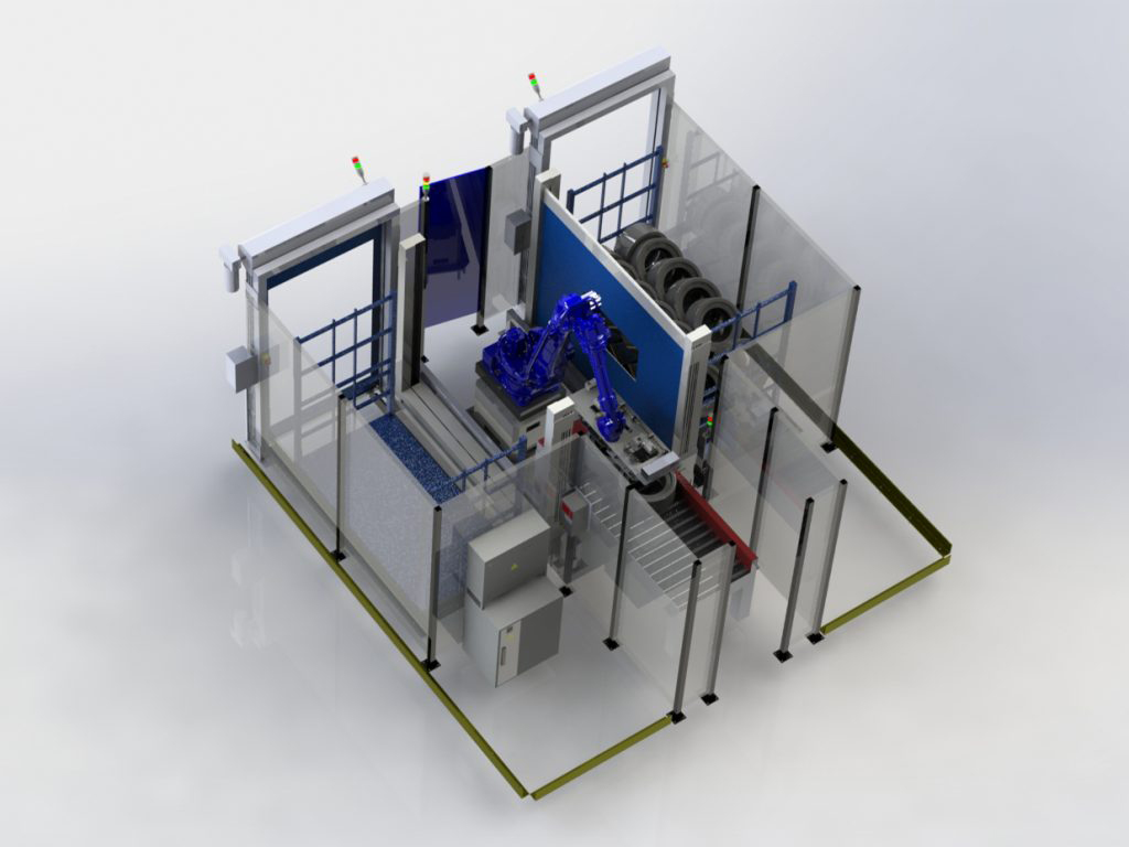 Reifenpalettieranlage mit Yaskawa-Roboter 5 218542 Extor Reifenpalettierer web rgb