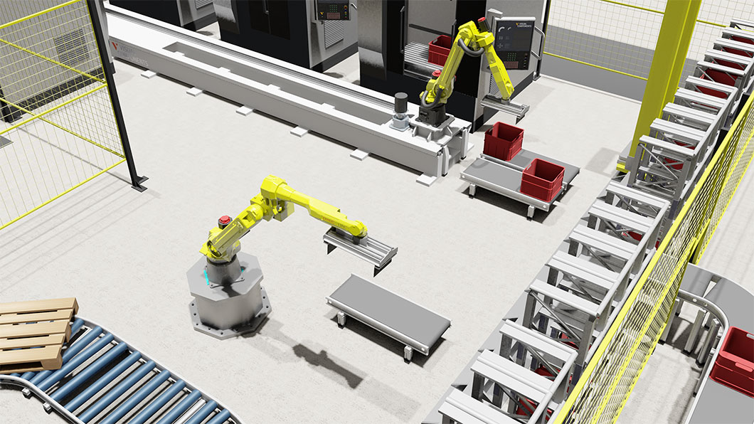 227848 DUALIS Simulation mit Fanuc Roboter