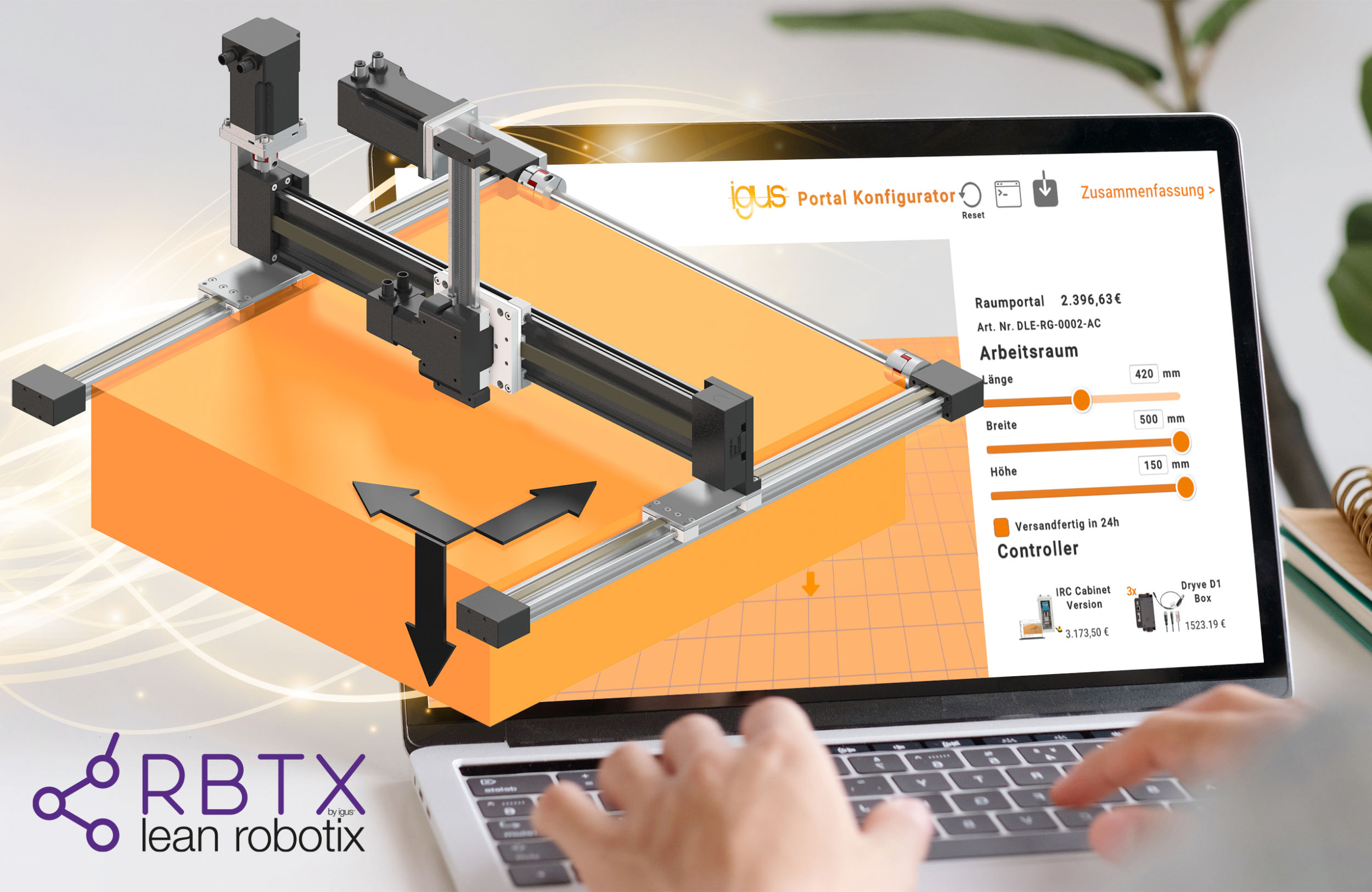 Konfigurator für Portalroboter von Igus 5 web 226347 PM6121 1