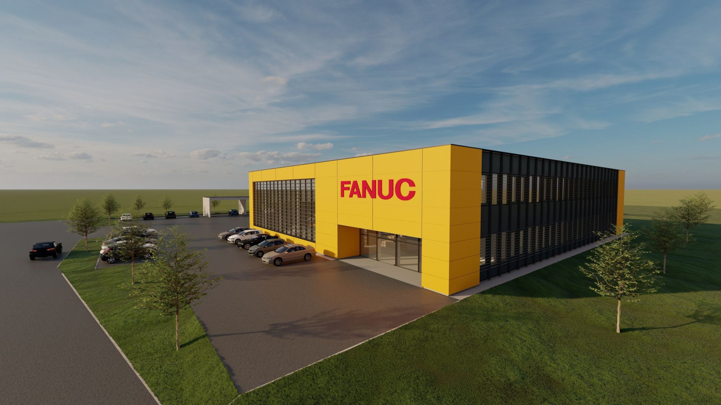 Fanuc baut Standort in Österreich aus 4 web 239235 Fanuc AT Grafik Gebaeude scaled