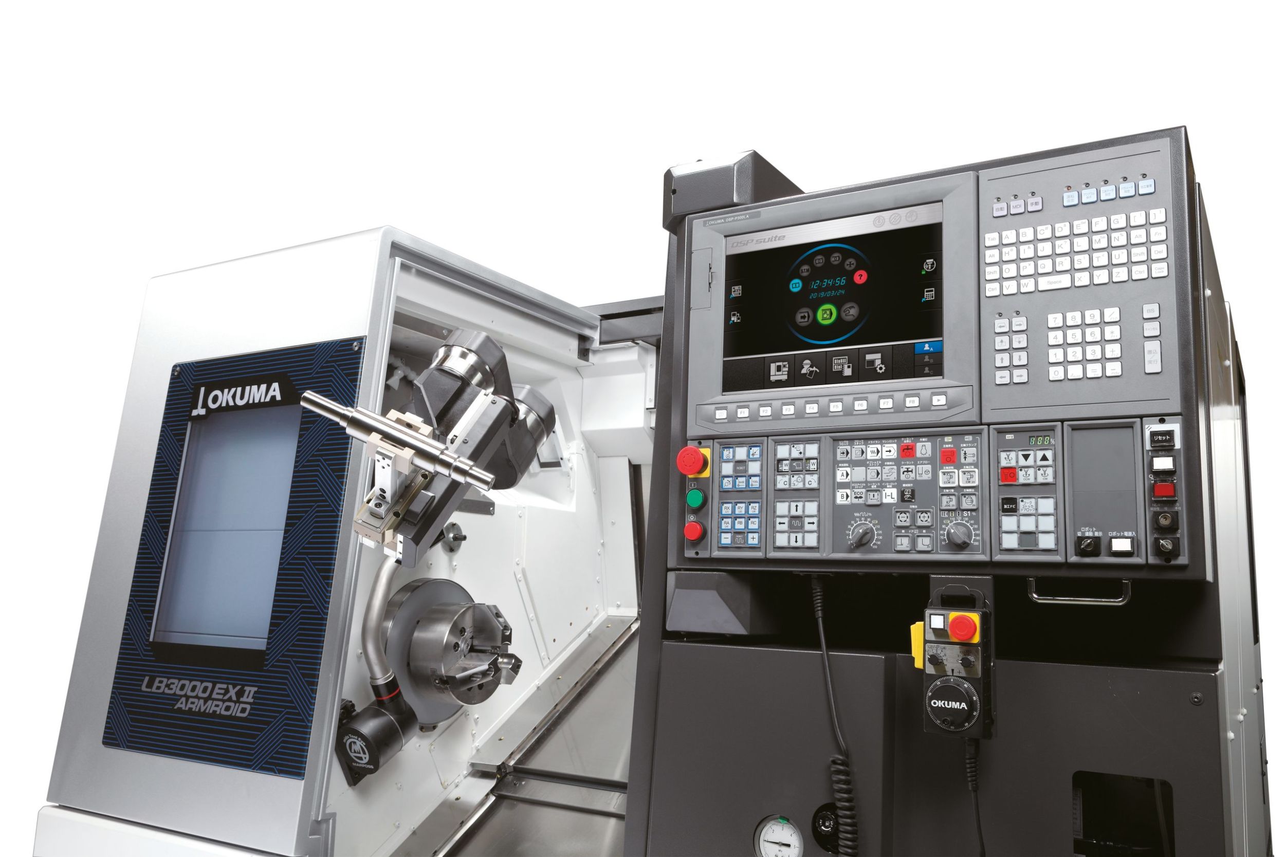 Drehmaschine mit Roboterarm 10 web 245919 002 Okuma Armroid LB3000EX II scaled