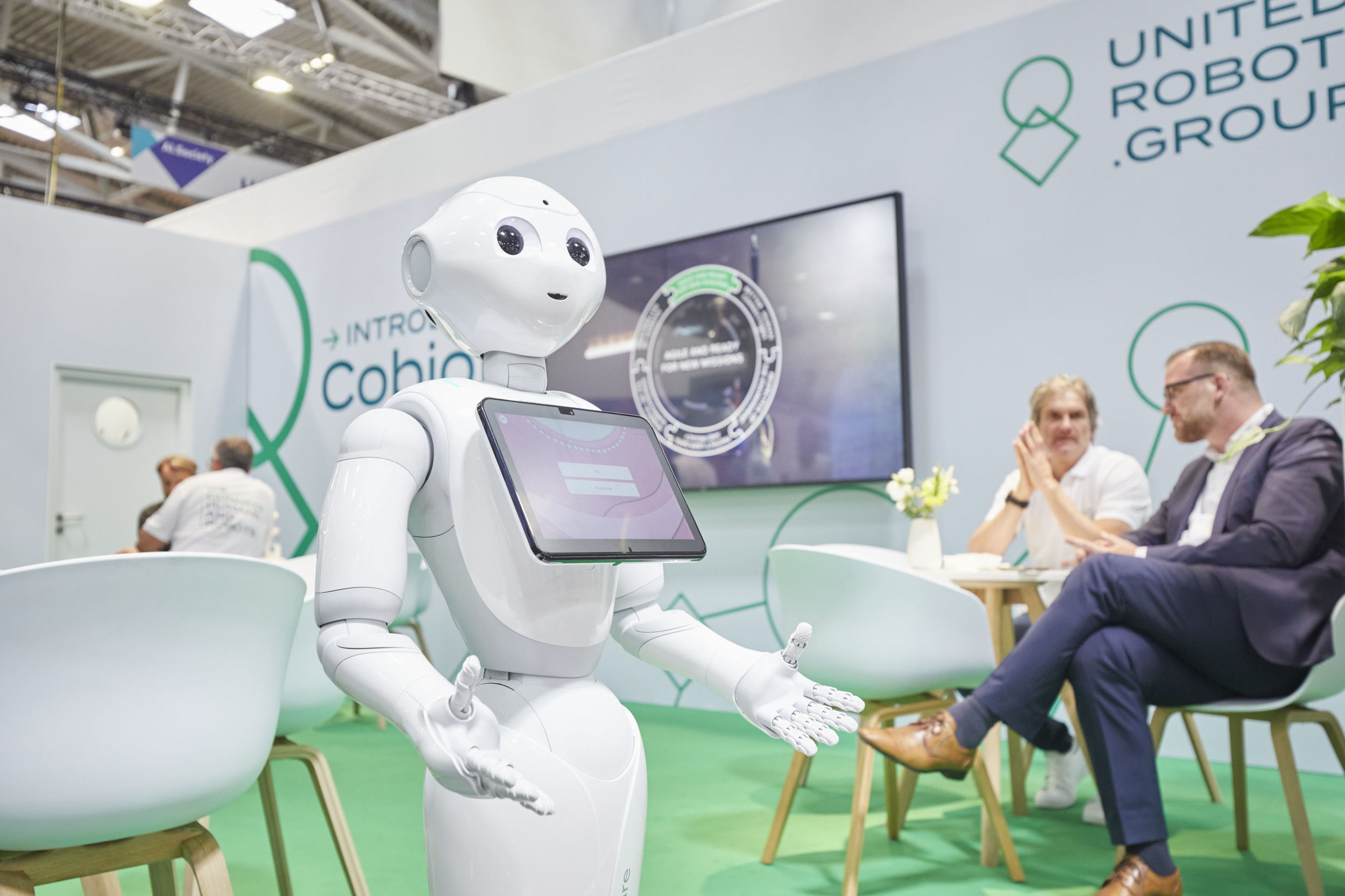 Gemeinschaftsstand Service Robot City 8 Automatica sr 1843