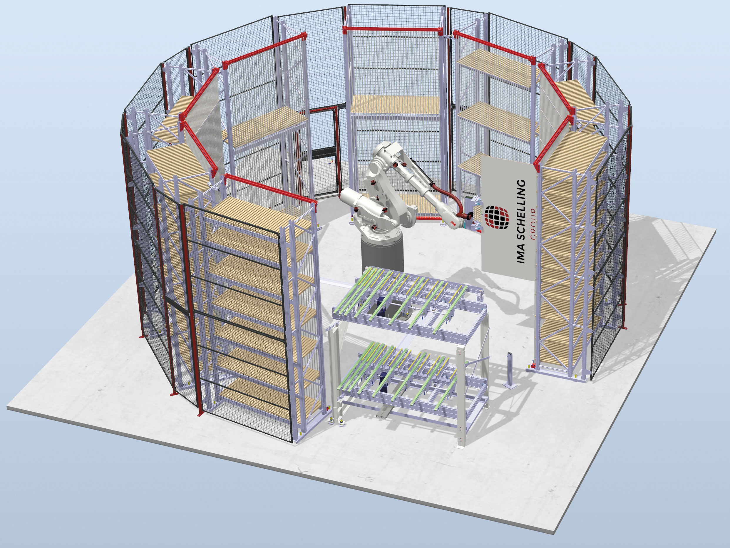 IMA Schelling Sortierzelle robot sort c rgb web