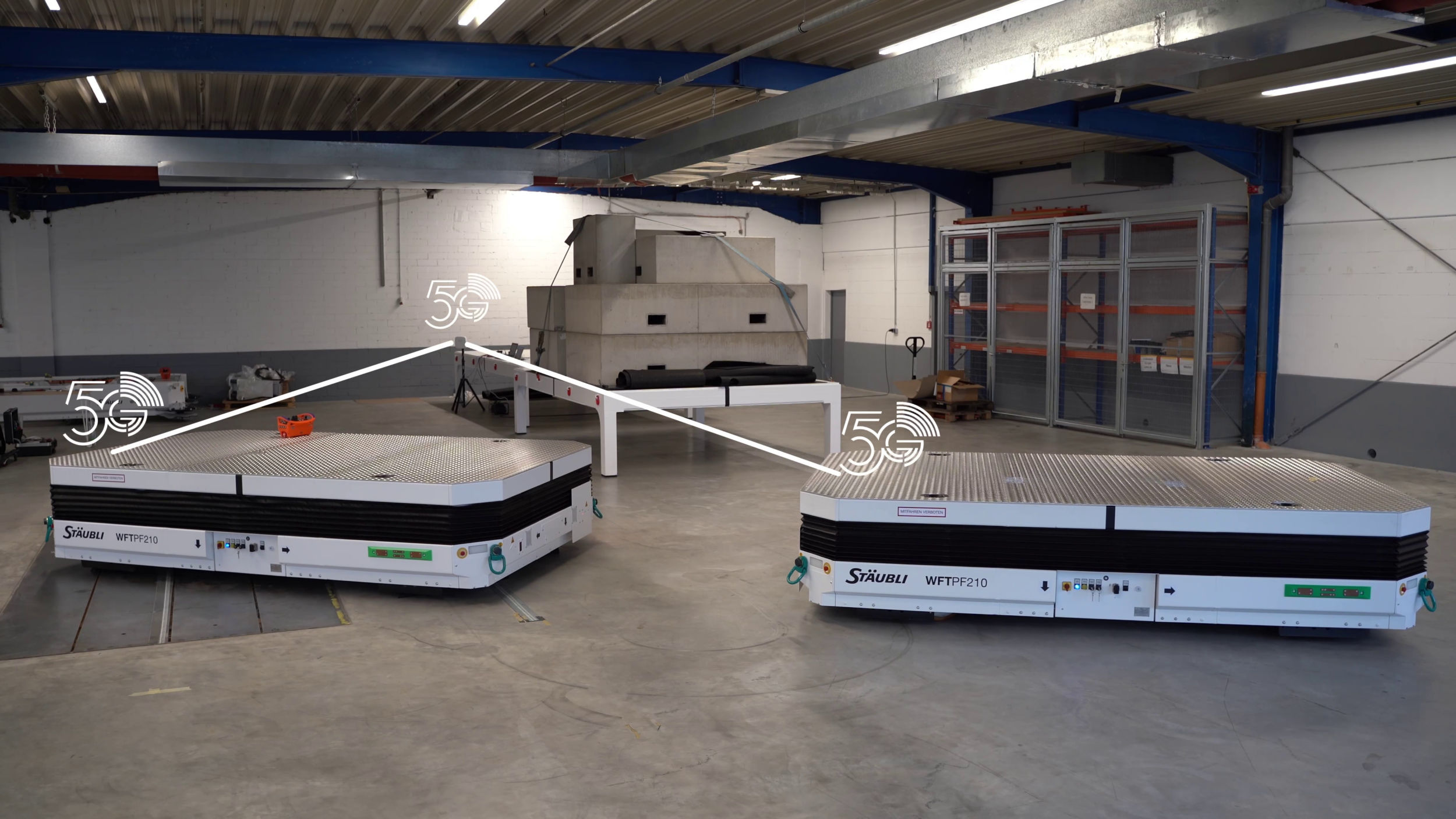 Mobiles 5G-Industriesystem 8 Copyright Staeubli 2023