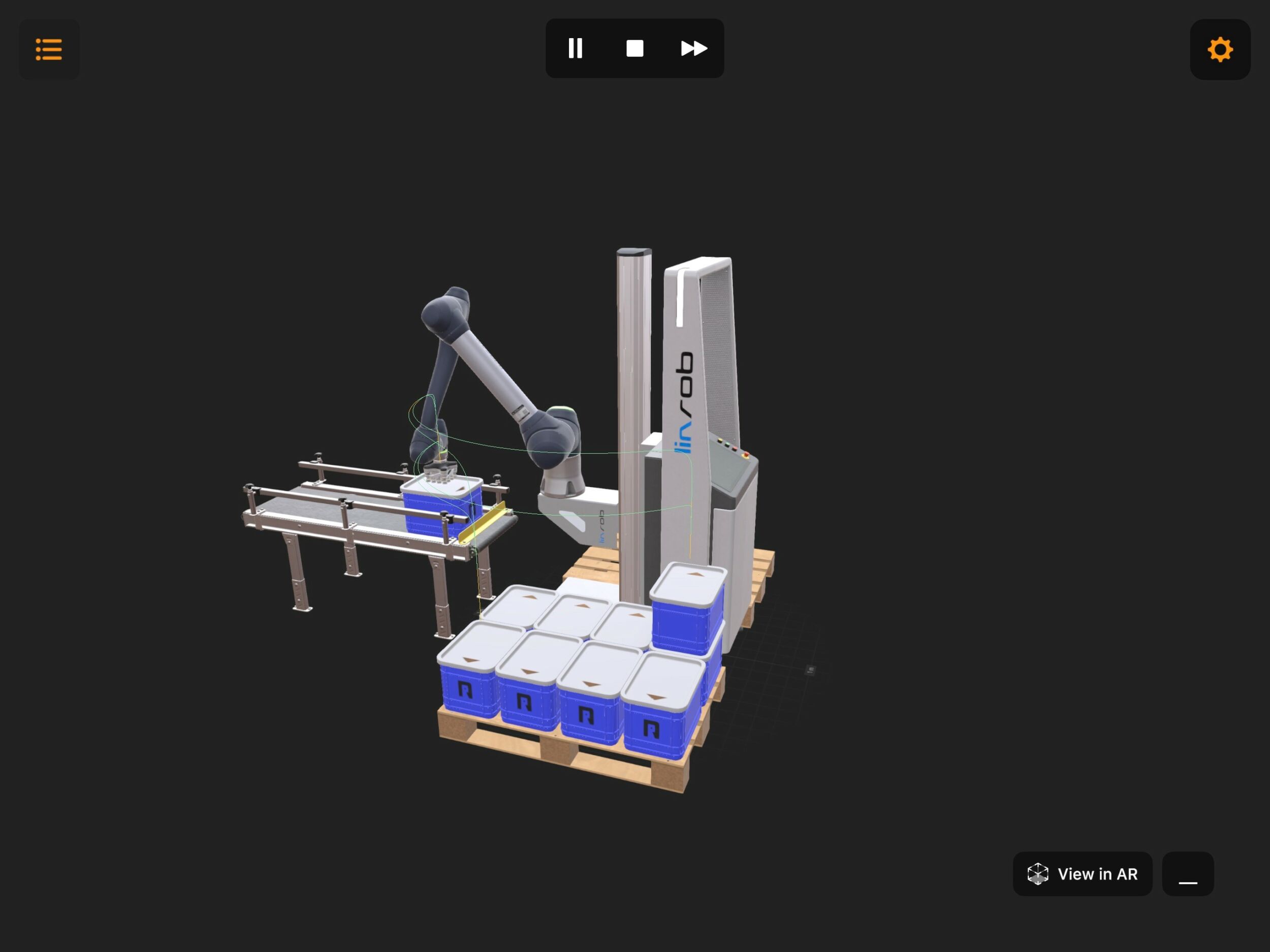 Die Software von Native Robotics kann den Palettiervorgang deutlich vereinfachen.