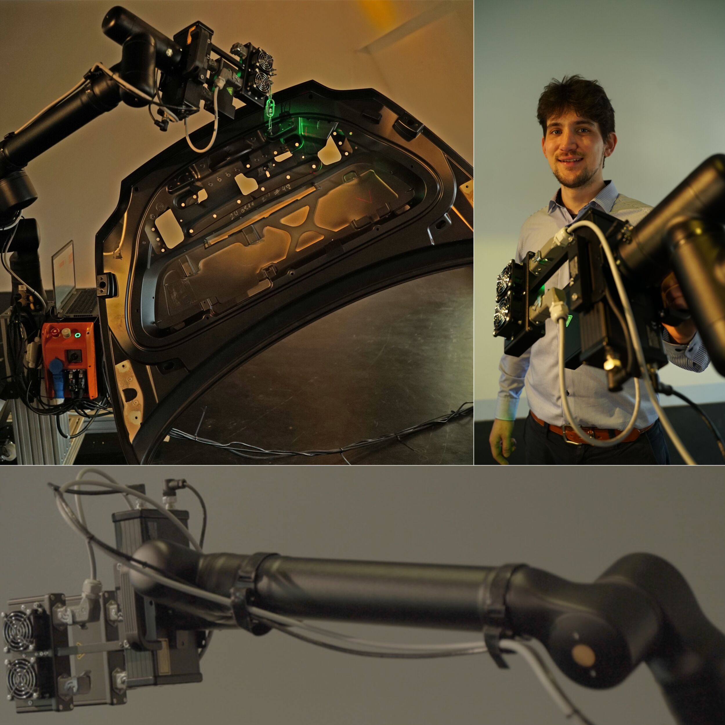 Fünffache Flexibilität 1 Tenta Vision adressiert mit seinem automatisierten Prüfsystem vor allem die Automobilindustrie, aber auch Anwender in den Bereichen Elektronikverguss und bei faserverstärkten Leichtbauteilen.