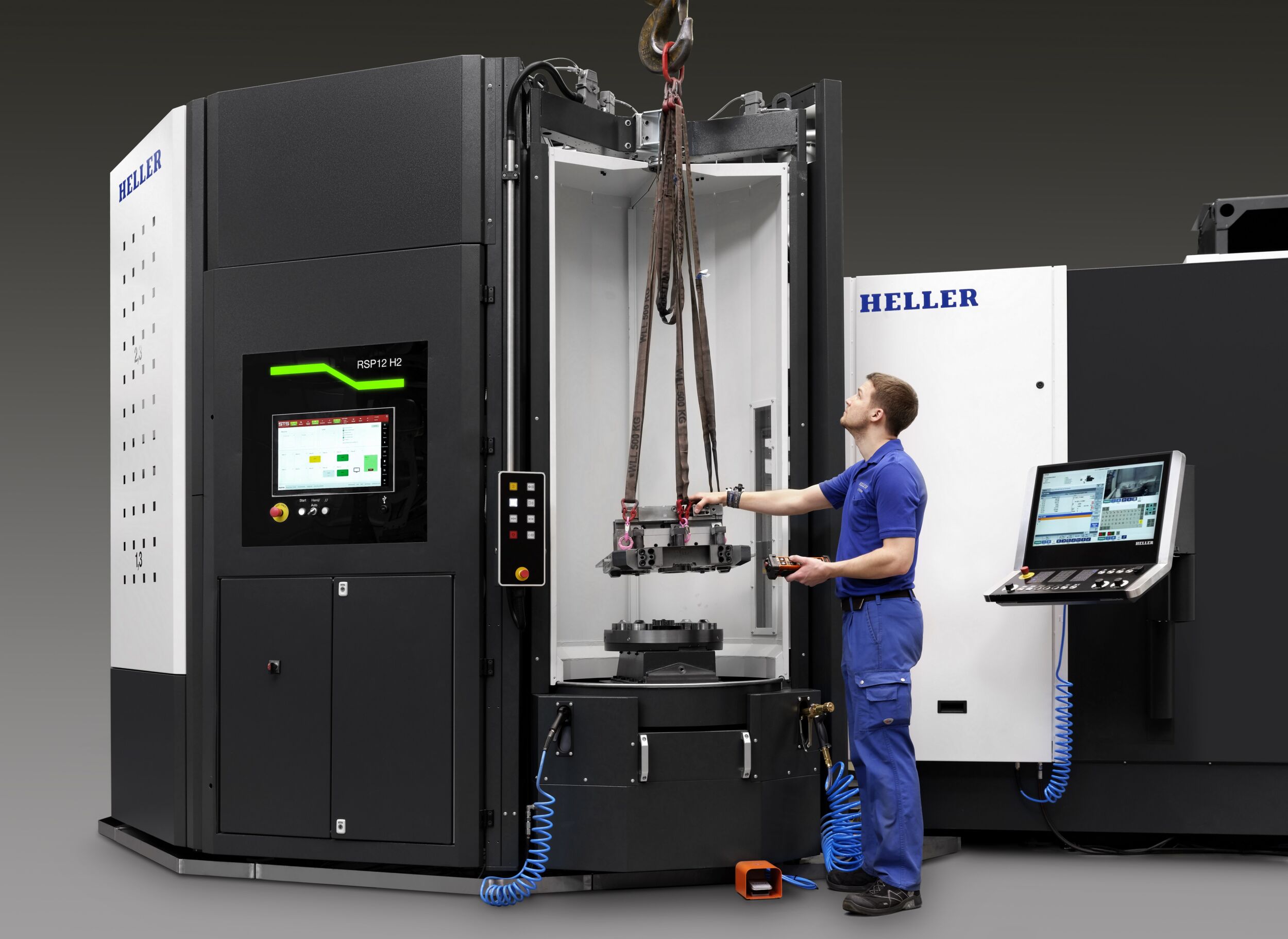 Automationskalkulator, Roboterzelle und Palettenspeicher 6 HELLER Paletten Rundspeicher RSP