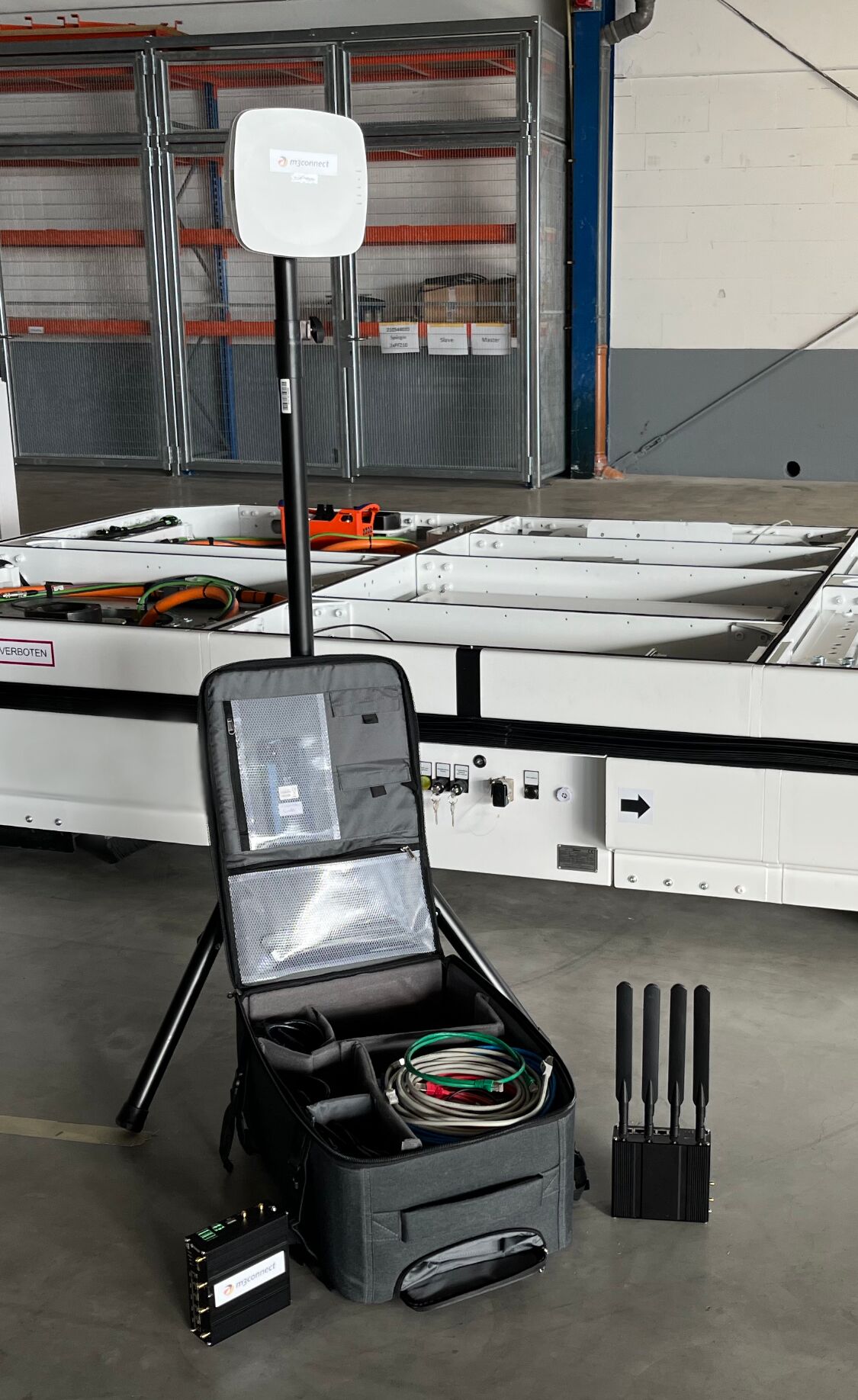 5G im Rollkoffer c m3connect