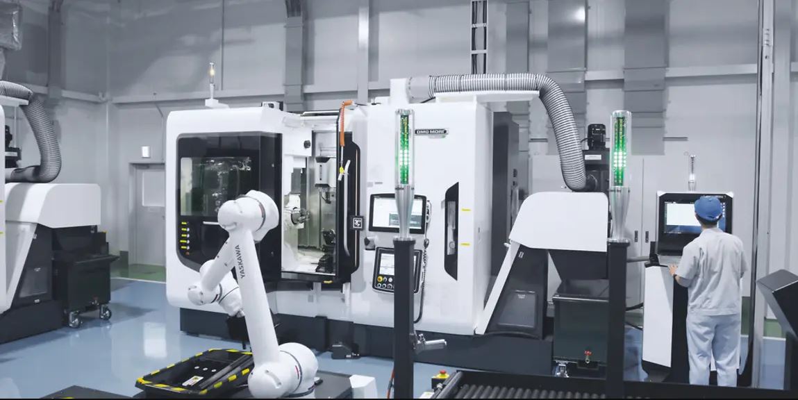 Flexibles Robotersystem für hohe Stückzahlen und Teilevielfalt 4 DMG Mori