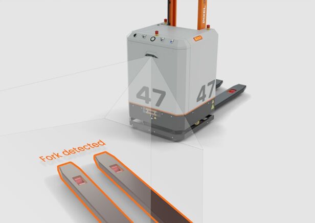 Transportroboter mit kamerabasierter Gabelerkennung 3
