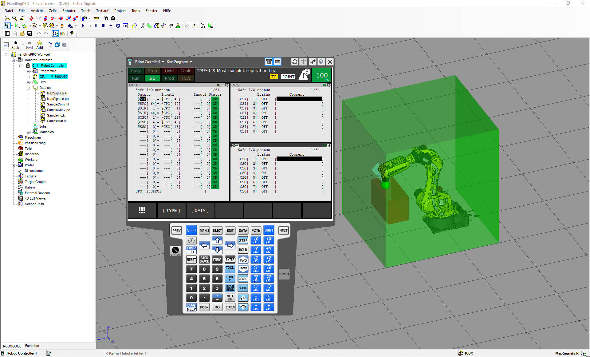 Safety in der VIBN 8 Moderne Roboteranlagen lassen sich in der Regel nur mit einem ausgeklügelten Sicherheitskonzept betreiben.