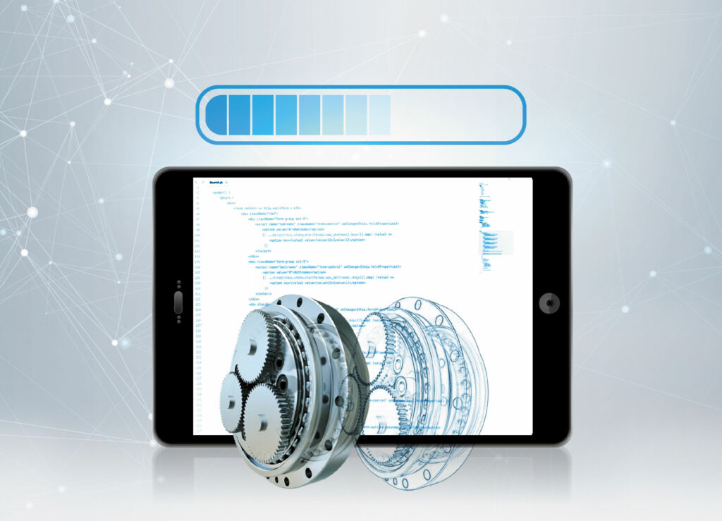 Zykloidgetriebe für Roboteranwendungen 1 Nabtesco digitaler Getriebe Zwilling rgb web