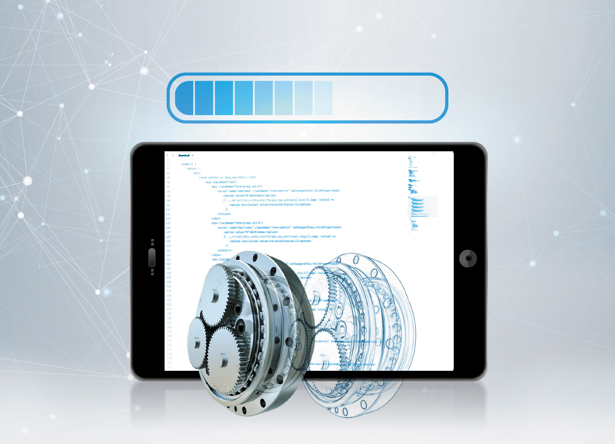 Nabtesco digitaler Getriebe Zwilling rgb web