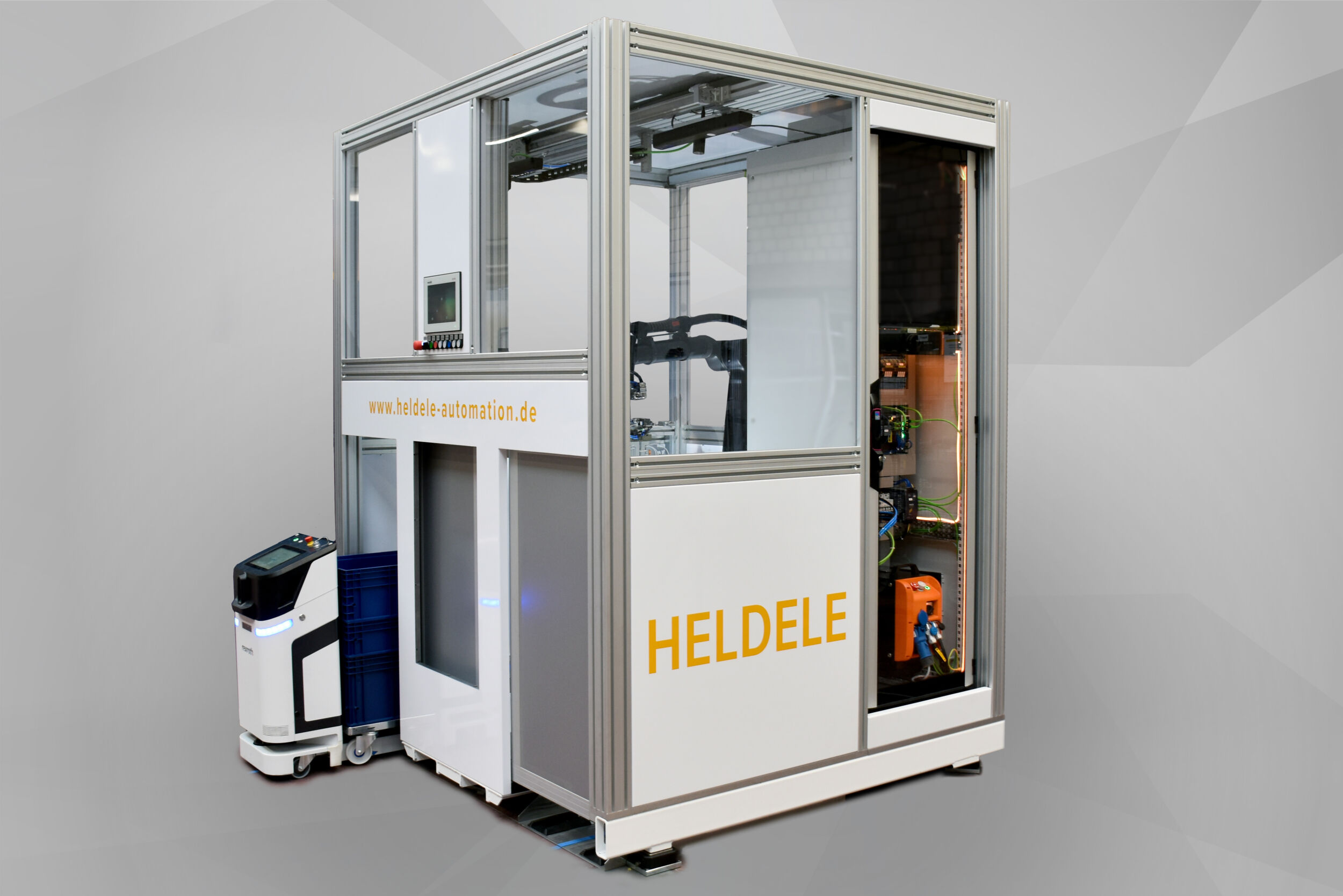 Bin Picking für den Mittelstand 8 Die kompakte Bin-Picking-Zelle von Heldele ist auf den Mittelstand ausgerichtet.