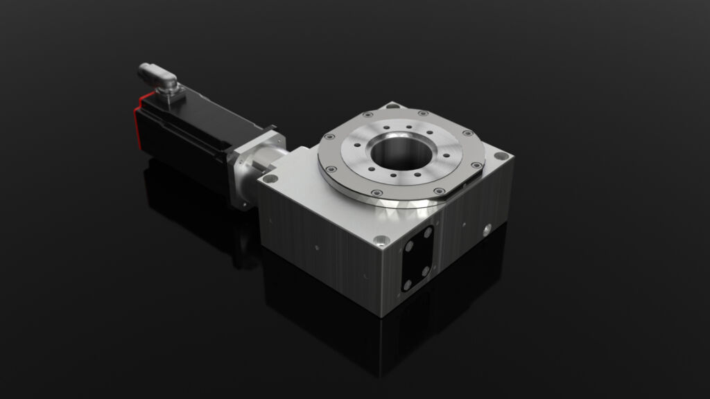 Nach oben abgerundet 1 Der neue Drehtisch DT 160/200 von IEF-Werner kann deutlich mehr Last aufnehmen als seine Vorgänger - die axiale Belastbarkeit liegt bei bis zu 14.000N.