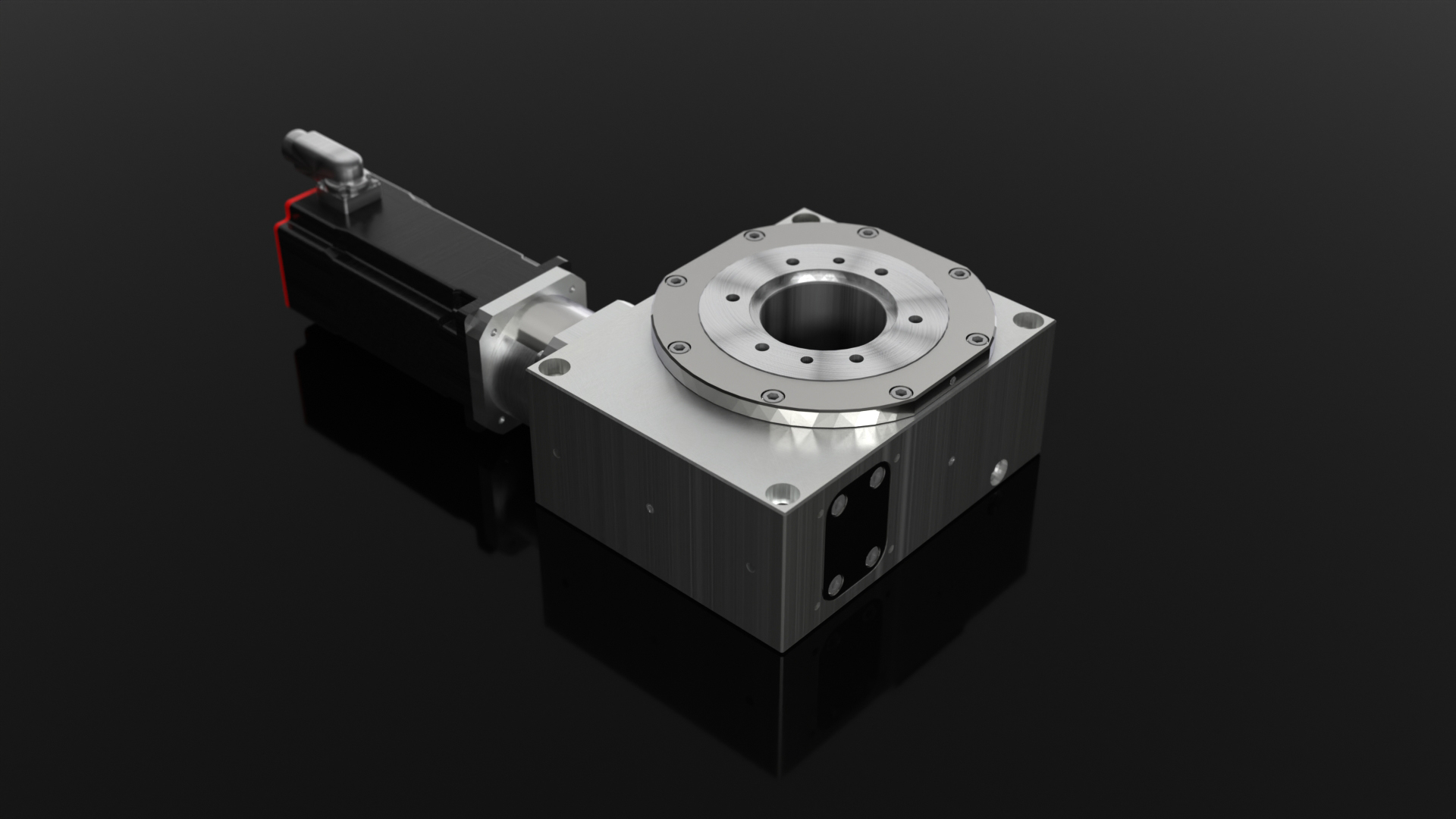 Nach oben abgerundet 9 Der neue Drehtisch DT 160/200 von IEF-Werner kann deutlich mehr Last aufnehmen als seine Vorgänger - die axiale Belastbarkeit liegt bei bis zu 14.000N.