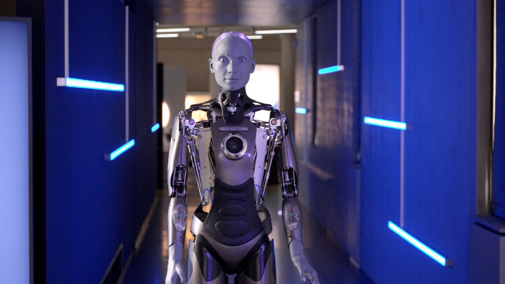 Menschliche Kommunikation mit der Technik 1 AMECA Humanoider RoboterKI Zukunfts 20241001112219