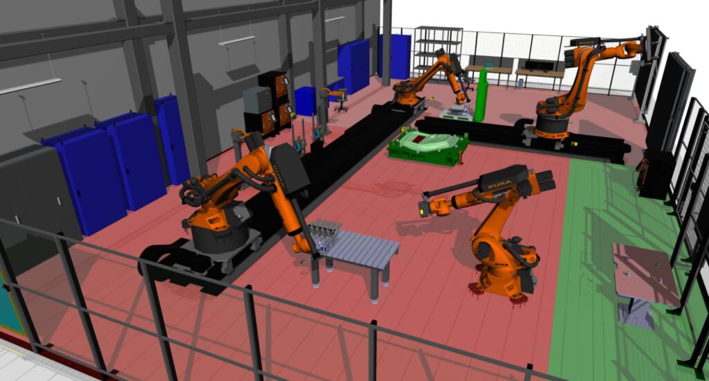 Digitales Abbild von Fertigungszellen in der Matrixproduktion 1 REAL M