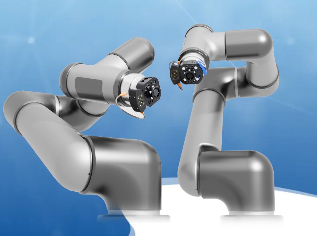 Neue manuelle und automatische Werkzeugwechsler 2 Wie der Name CoboShift schon verrät sind die neuen Wechsler von RSP für Cobot-Anwendungen konzipiert.