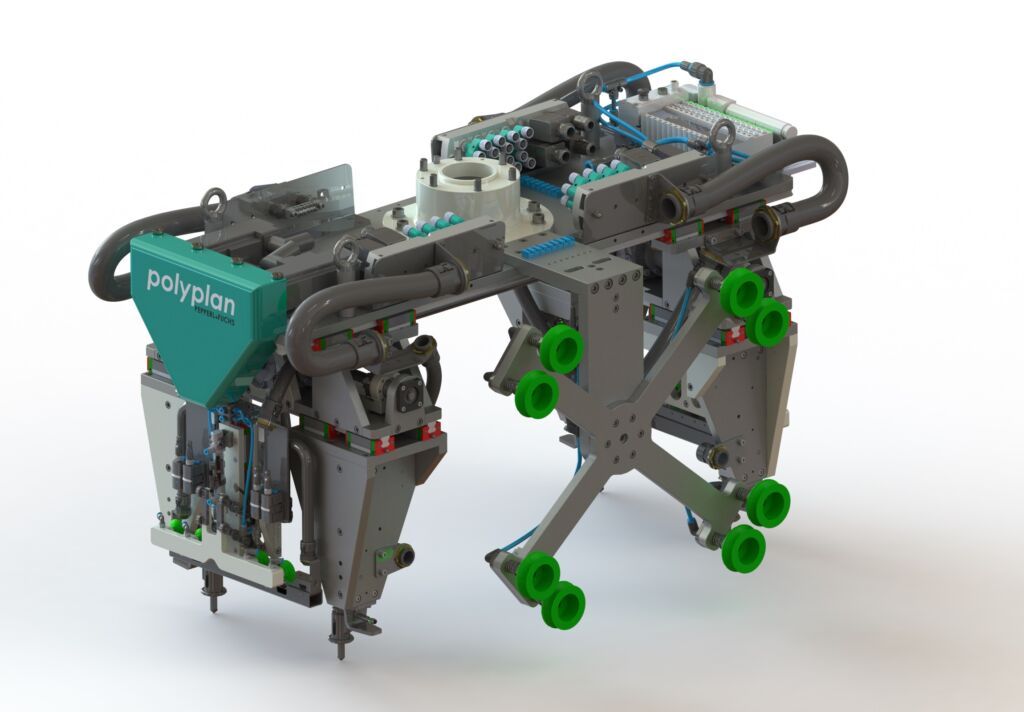 Neuer Multifunktionsgreifer für Depalettierroboter 1 350323 Greifer Rendering 3