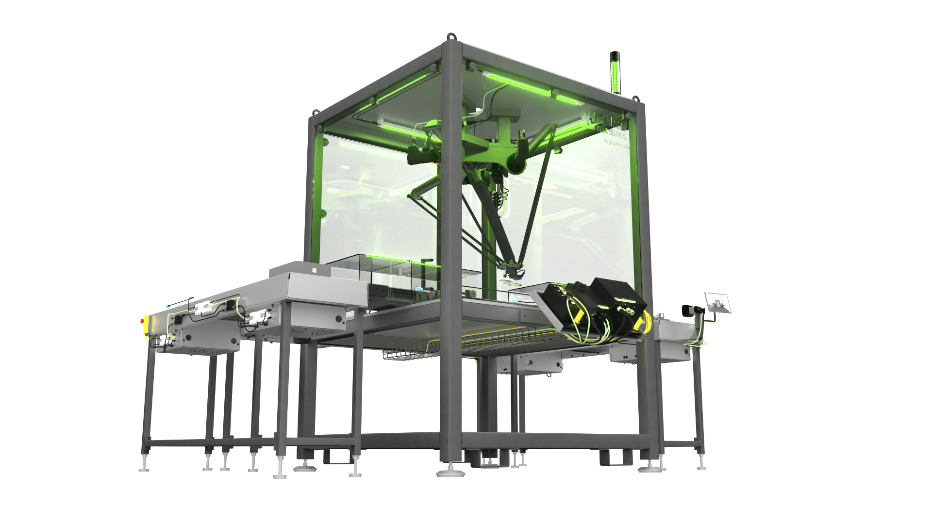 Mit Vario-X einfach und schnell zum Delta-Roboter 2 Da Murrelektronik sämtliche Logikfunktionen und die Motion Control des Deltaroboters übernimmt, muss der Nutzer nur die Achsen konfigurieren und die Positionen angeben.