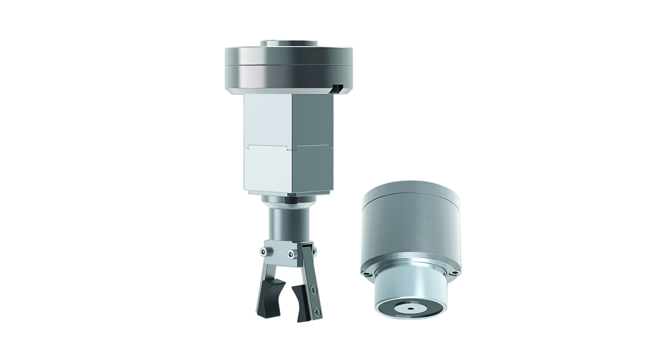 Verschiedene Greiflösungen gibt es bei Kendrion Kuhnke auf der Automatica zu sehen.