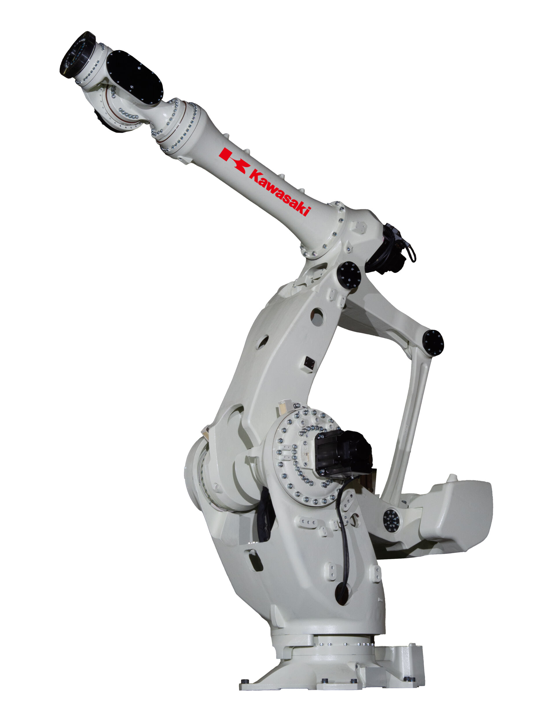 Kawasaki auf der Automatica: neue Roboter, neue Controller 5 Im Zentrum des Messeauftritts von Kawasaki Robotics steht des neue Robotermodell MXP710L mit 710kg Tragkraft.