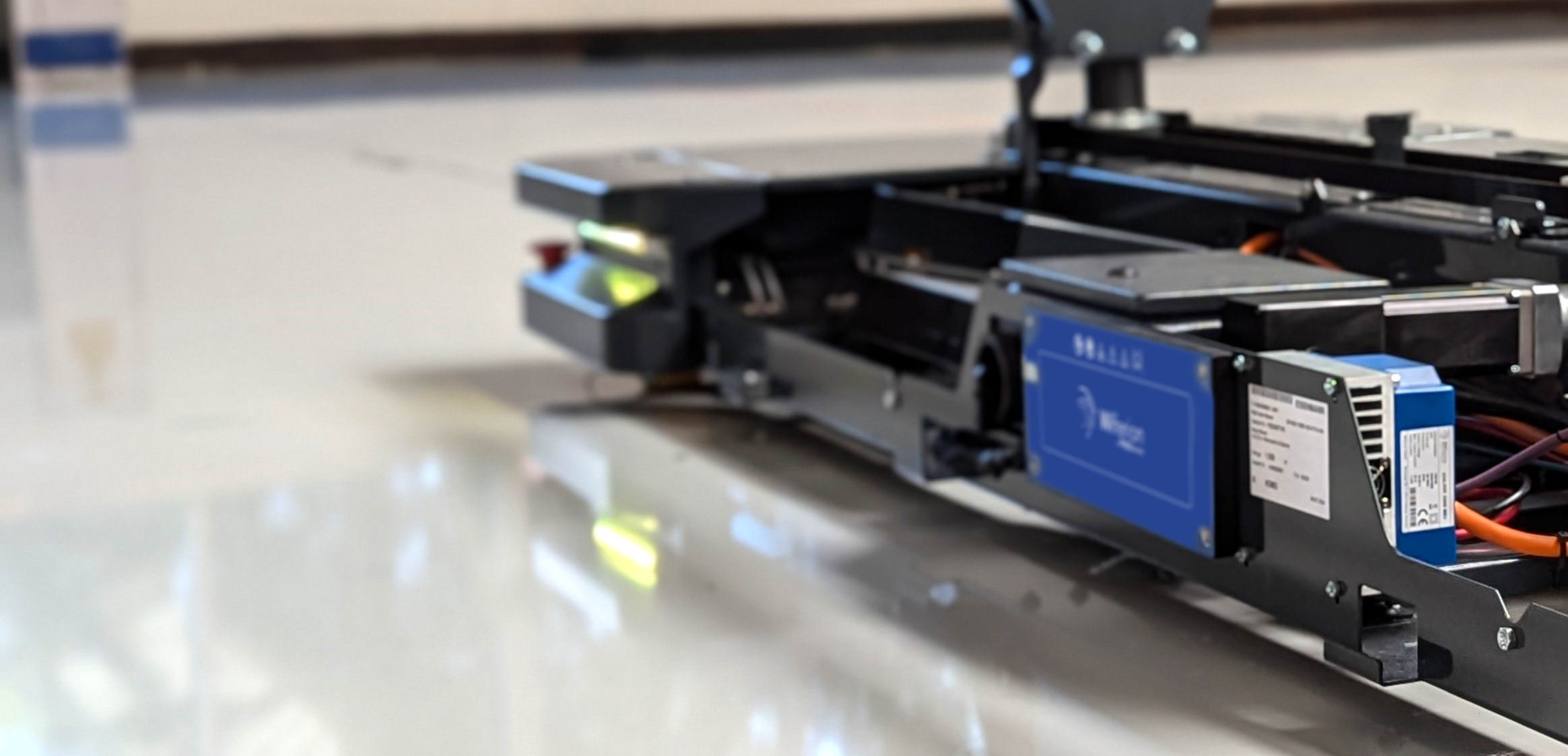 Ladespule am FTS VarioMover ohne Abdeckung.