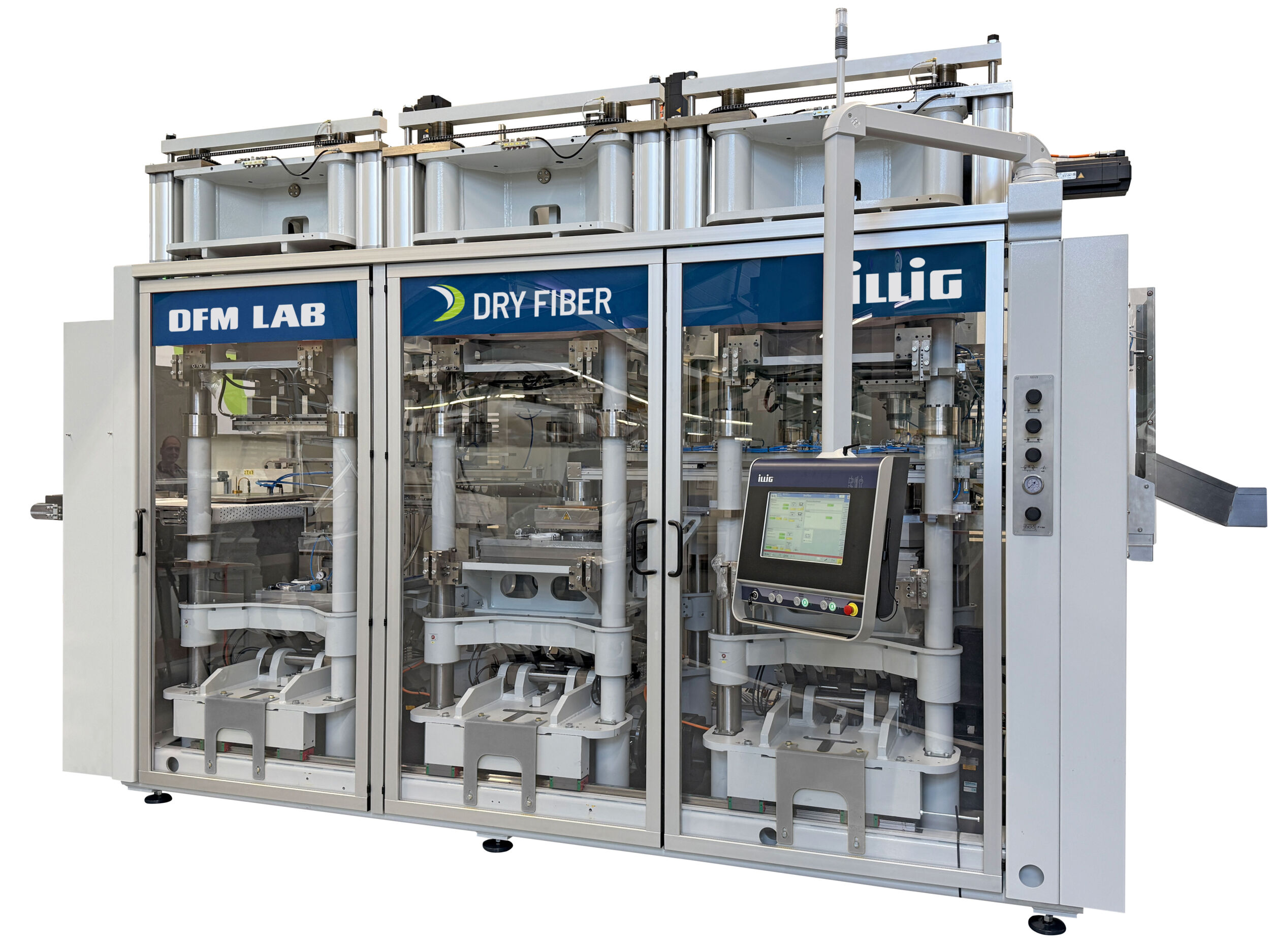 Nachhaltige und recyclingfähige Verpackungslösungen 5 01 ILLIG Dry Fiber Systems Lab Machine