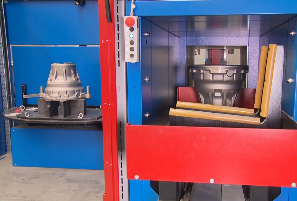 Eisengussteile-Säuberung ohne Nacharbeit 2 Im Grind Performer werden Eisengussteile so bearbeitet, dass keine Nacharbeit mehr erforderlich ist.