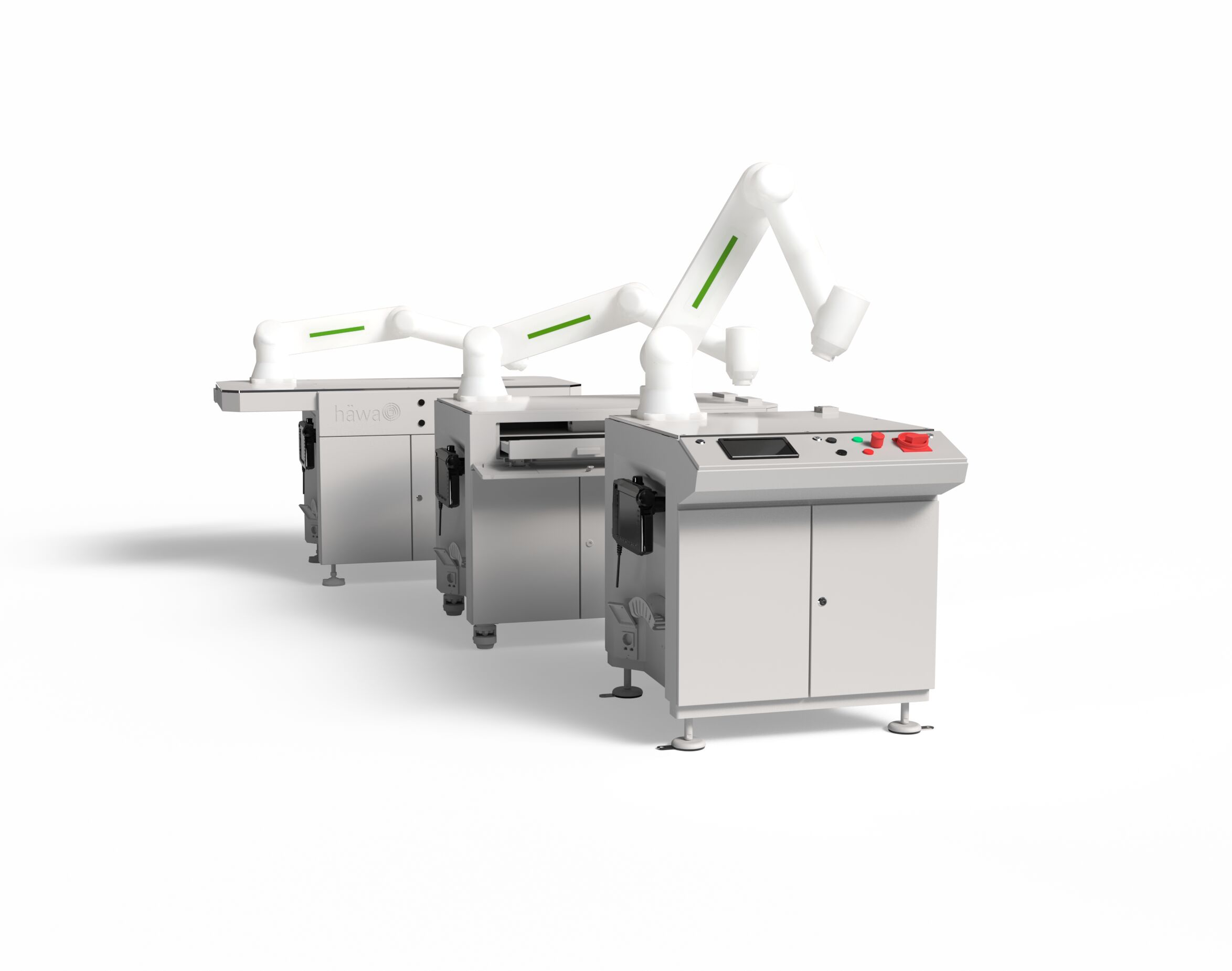 haewa modulare Cobotgestelle Tischgroessen