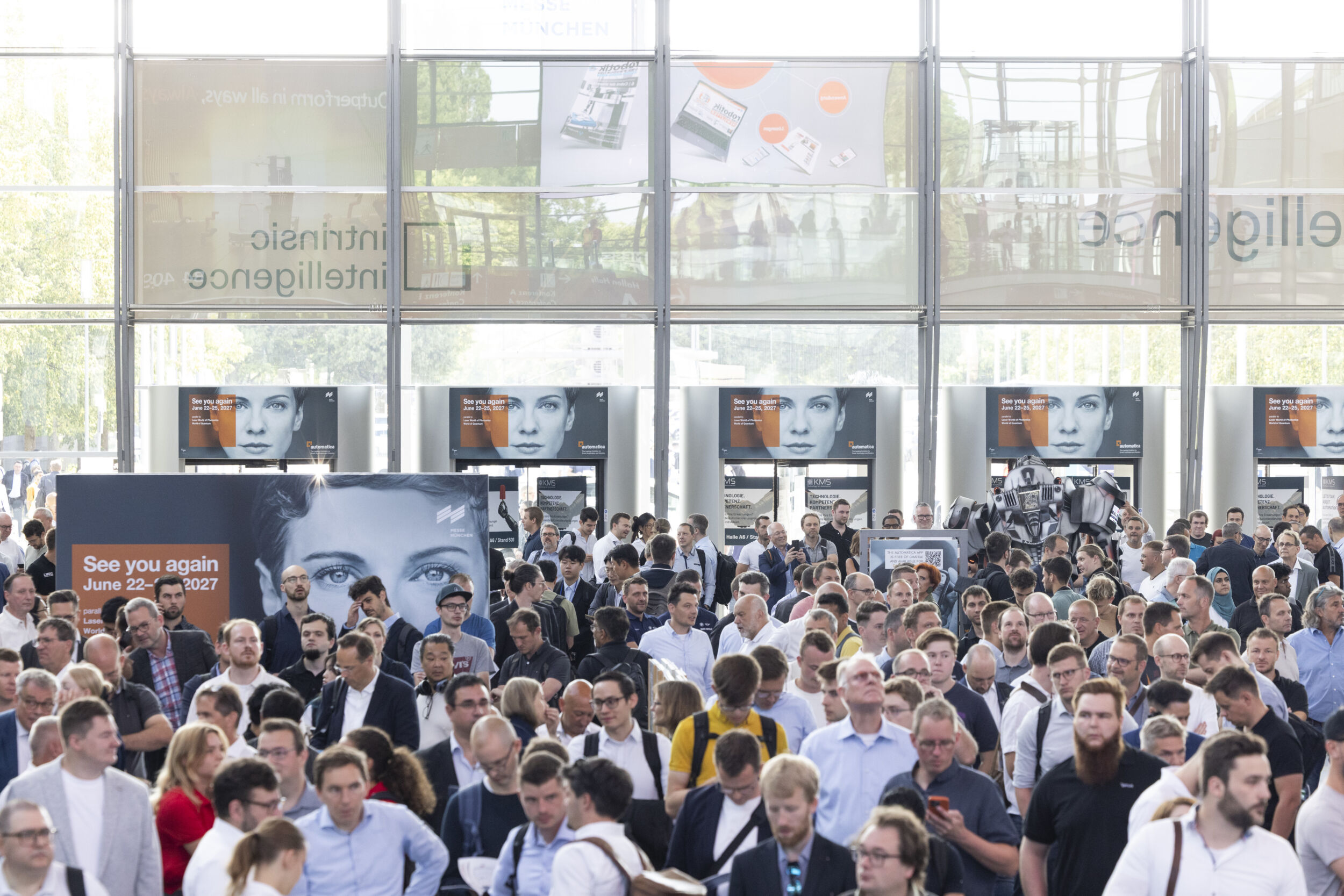 Automatica startet 2027 erstmals in China 1 2025, Eingang Ost, Eröffnung, See you again, automatica