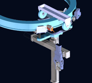 Industrieroboter mit nahezu unendlichem Freiheitsgrad 2 In jede Richtung verfahrbarer Linearroboter: Die Eco-Version von Skybot bietet flexibles Handling bei zahlreichen Anwendungen.