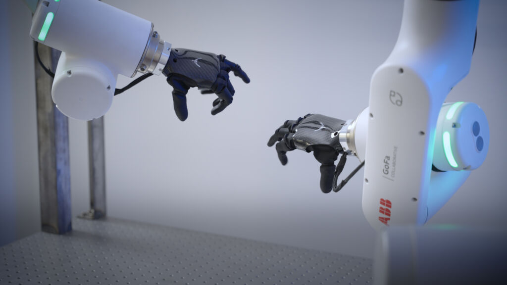 Verbesserte Geschicklichkeit von Robotern mithilfe menschlich generierter Daten 1 260617 ABB Robotics Psyonic 1