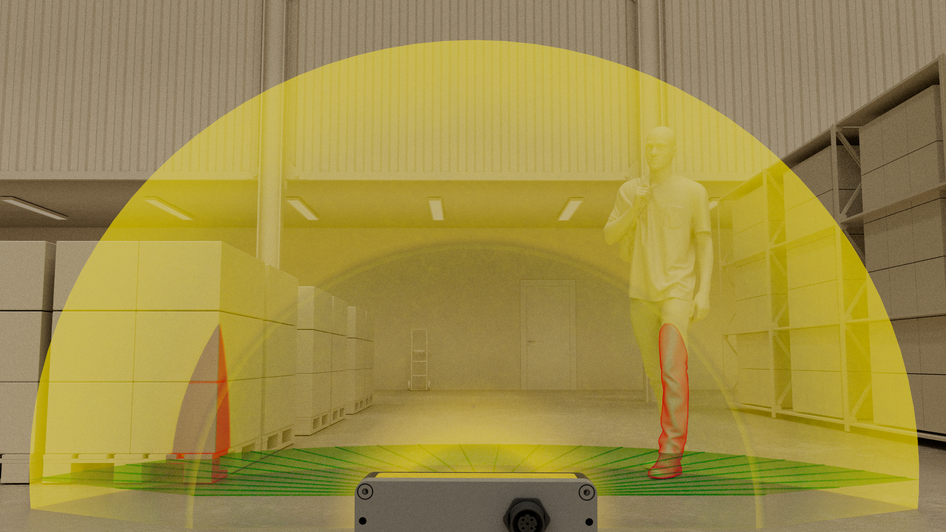 3D-Ultraschallsensor für die Mensch/Roboter-Interaktion 10 ADAR One POV 3D