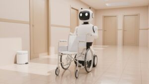 Ein Roboter mit Körper, wie in dieser Zukunftsvision, ist in der Pflege häufig gar nicht nötig. Pflegekräfte erhoffen sich vielmehr Unterstützung bei der Dokumentation.