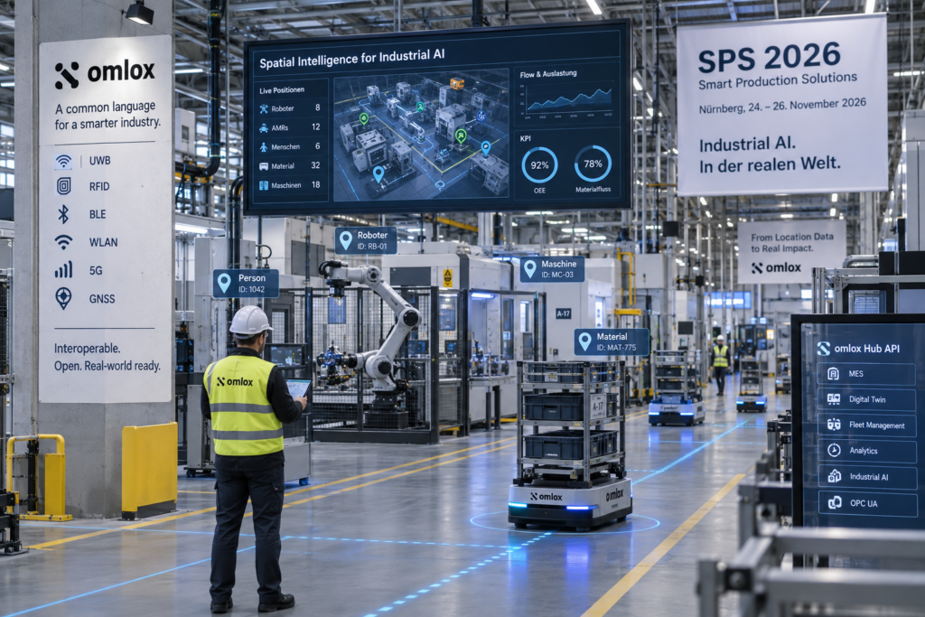 Räumliche Intelligenz für Physical AI 1 PI Omlox SPS 2026